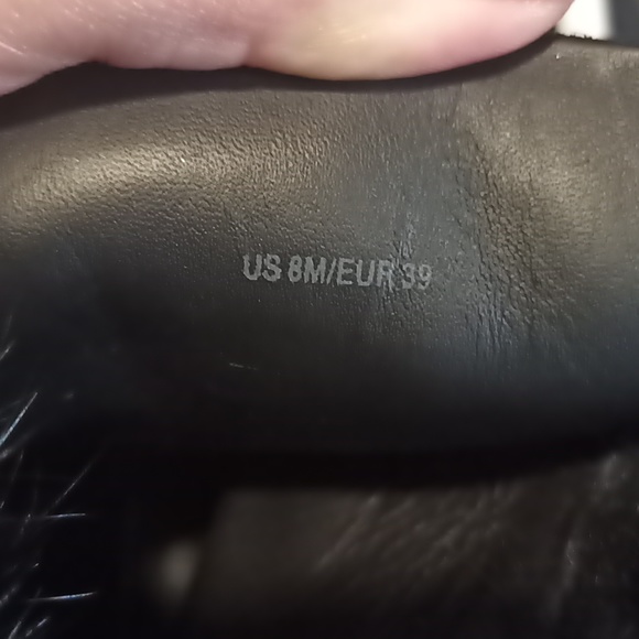 VINCE Black Rabbit Fur Suede High Top Boots Sneaker 8.5 9.5 **Mismatch** - Picture 6 of 8